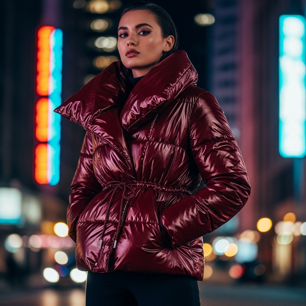 Velvet Puffer Jacket